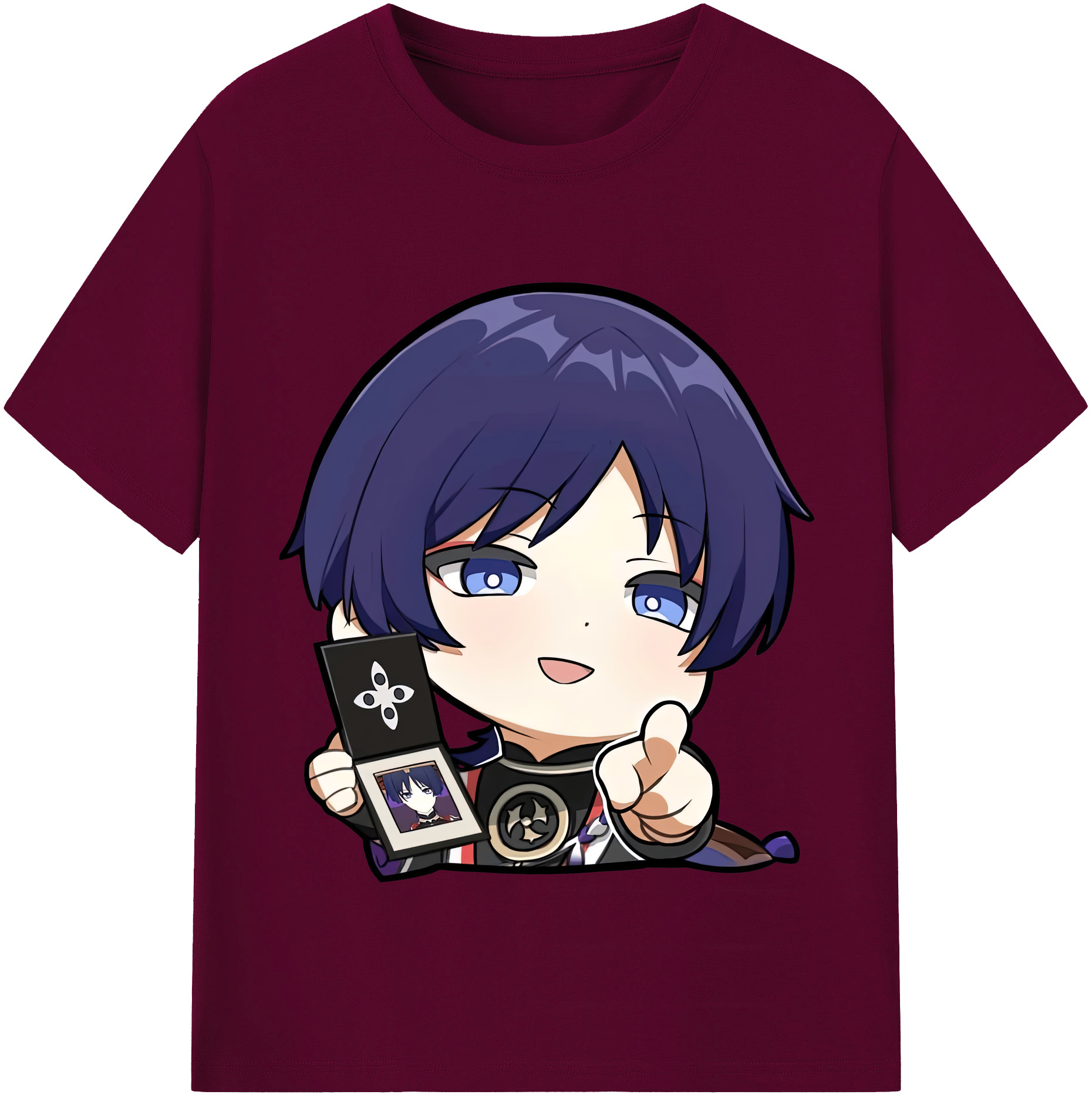 げんし神 さんペい genshin Sanpei レディースカジュアルプリントTシャツ（綿100％）
